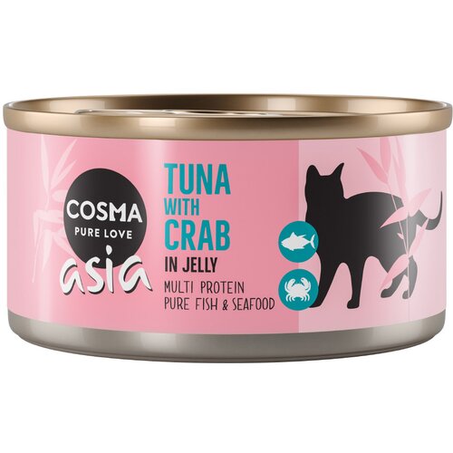Cosma Varčno pakiranje Asia v želatini 24 x 170 g - Tuna z rakovim mesom Slike