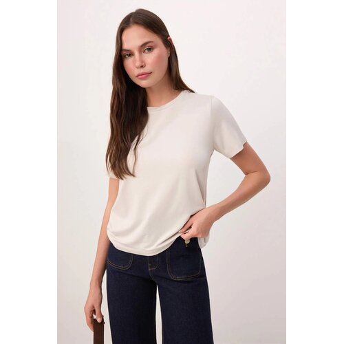TRENDYOLMILLA Ženska majica TWOSS26TS00092, Bež Cene