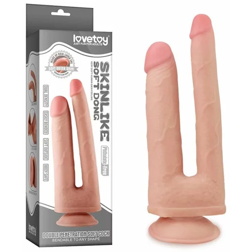 Lovetoy 2019 Skinlike Double Penetration Soft Cock Flesh
