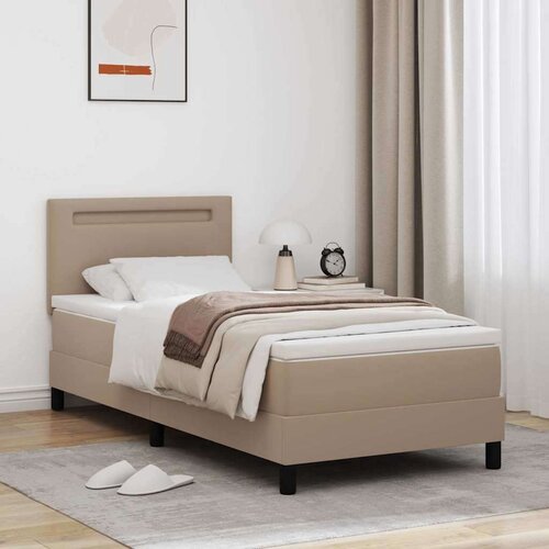  Okvir postelje z vzmetnico Kapučino 100 x 200 cm Umetna koža, (5000023127) Slike
