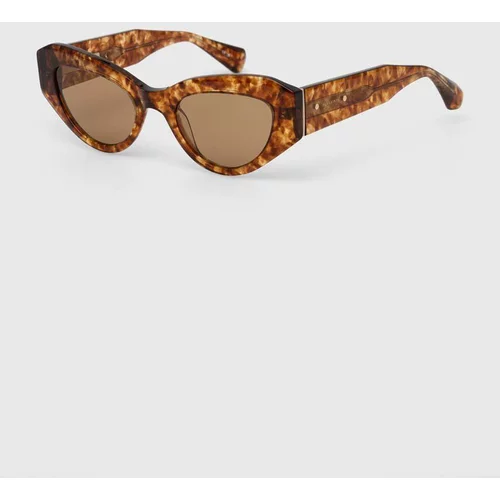 AllSaints Sunčane naočale za žene, boja: smeđa