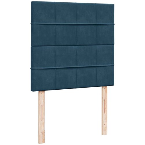 Box spring krevet s madracem plavi 80 x 200 cm bar&amp;scaron;unasti Slike