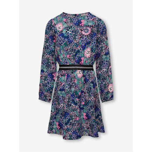Only Dark blue girly floral dress Gitta - Girls Cene