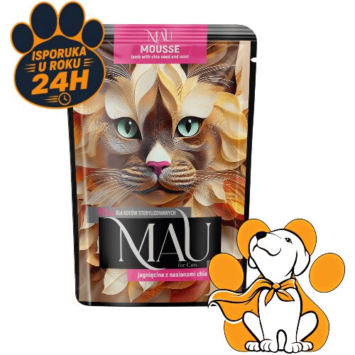 Mau Mousse Sterilised Lamb 85g, Vlažna Hrana Za Sterilisane Mačke Sa Jagnjetinom Slike