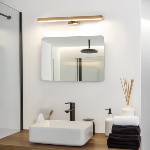  Brilagi-LED Kupatilsko osvetljenje za ogledalo WOODY MIRROR LED/12W/230V IP44 hrast/hrom Slike
