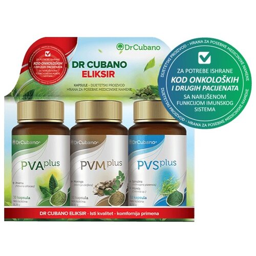 Dr Cubano kubanski eliksir, 3 x 30 kapsula (pva plus, pvm plus, pvs plus) Slike