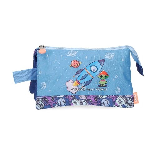 Enso New Friends prazna pernica sa 3 pregrade - Plava ( 98.943.21 ) Slike