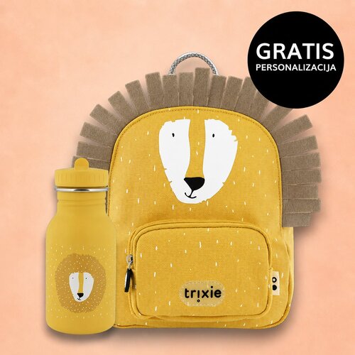 Trixie otro&amp;scaron;ki nahrbtnik small + steklenička 350 ml mr. lion Slike