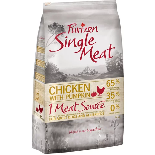 Purizon Single Meat Adult piletina s bundevom bez žitarica - 1 kg