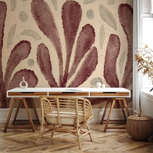  Foto tapeta - Leaves and spots &amp;ndash; large vibrant shapes inspired by Matisse 450x315 Slike
