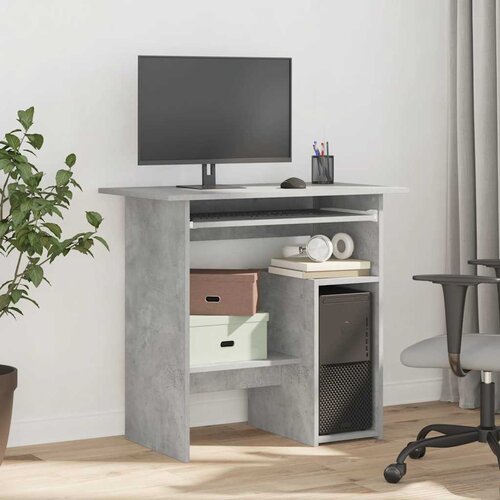  Radni stol siva boja betona 80 x 45 x 74 cm konstruirano drvo Slike