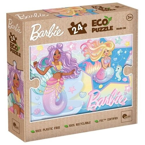 Lisciani Barbie sirena prijateljice 24-dijelni Eco mini puzzle 35x25cm - Lisciani Cene