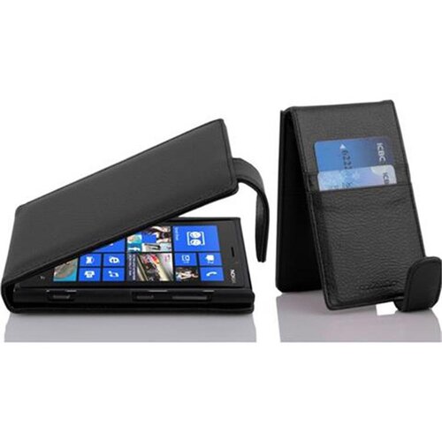 Cadorabo Ohi&scaron;je, združljivo z Nokia Lumia 920 v oksidna črna - Za&scaron;čitni ovitek v obliki flipa iz teksturiranega umetnega usnja, (20559167) Cene