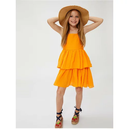 Koton Dress - Orange - Ruffle both