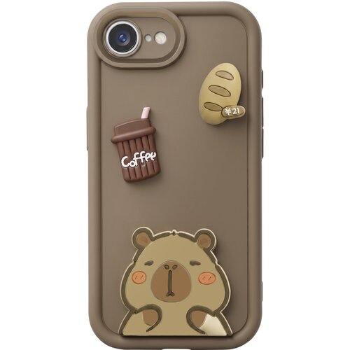 AVIZAR Ovitak za iPhone 17e s 3D motivi Capybara, Rjava, (5000274438) Cene