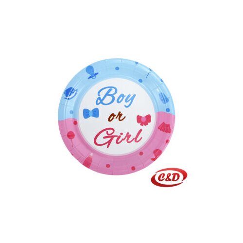 PARTY tanjuri; Boy or Girl; 10/1 Slike