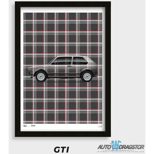 Heel Tread poster "volkswagen golf 1 gti" 50x70CM HT-GTI-POSTER Cene