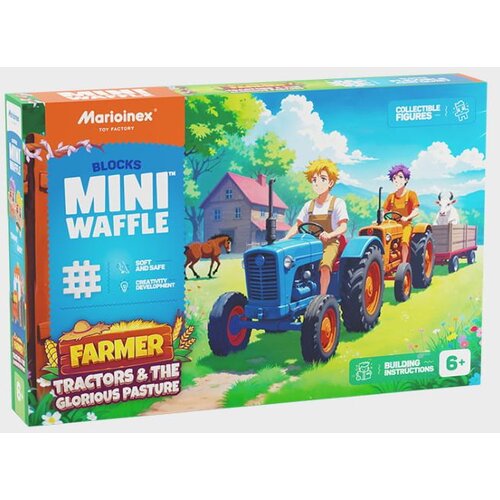 Marioinex Mini Waffle Farmer 110 kom, Tractors and the Glorious Pasture Cijene