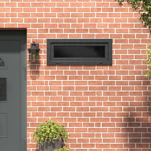  Prozor za podrum RISOR 110 x 40 cm PVC i staklo Antracit Slike