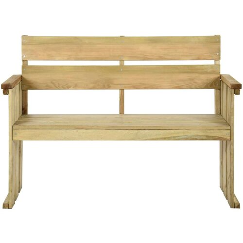 VidaXL Vrtna klupa 121 cm od impregnirane borovine Slike