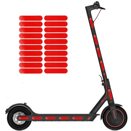 INF Odsevna nalepka za skuter Xiaomi M365 Red, (21315407) Slike