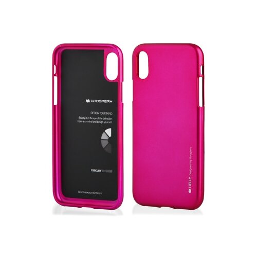 Goospery jelly tanek silikonski ovitek za iphone x - pink Cene