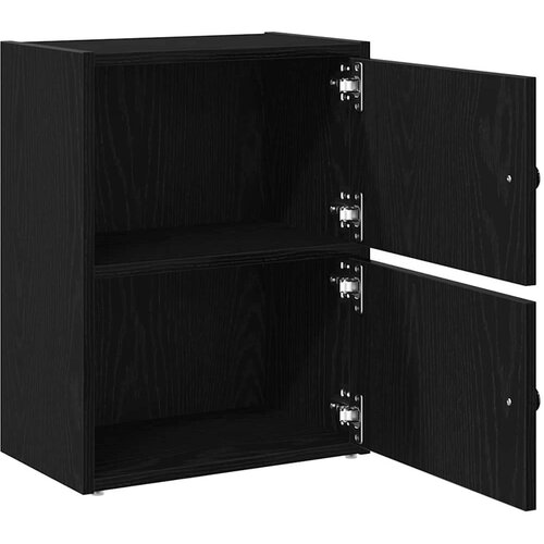 VidaXL Regal za knjige crni hrasta 40x24x52 cm od konstruiranog drva Slike