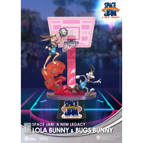 BEAST Kingdom Toys DS-072 Warner Bros. Space Jam A New Legacy: Lola Bunny & Bugs Bunny Diorama Stage D-Stage Figure Statue (standardna različica), (20956026)