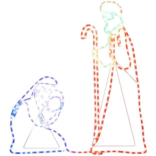  Božićne figure Marije i Josipa s 264 LED žarulje 40x55-38x100cm Slike