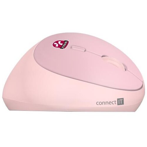 Connect IT CMO-2600-PK - Ergonomski bežični mi&scaron; 800/1200/1600 DPI 1xAA roze Cene