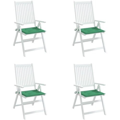  Jastuci za vrtne stolice 4 kom zeleni 50x50x4 cm tkanina Oxford Slike
