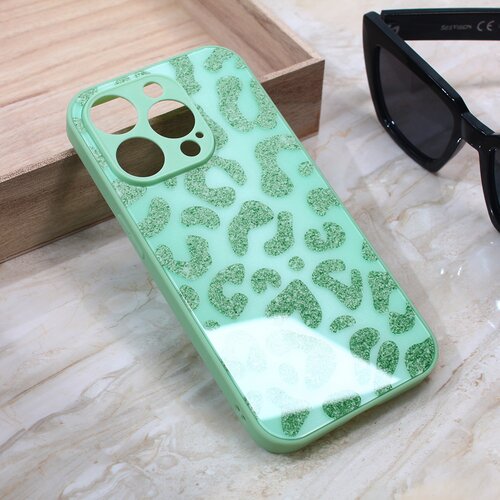  Torbica shiny glass za iphone 14 pro 6.1 svetlo zelena Slike