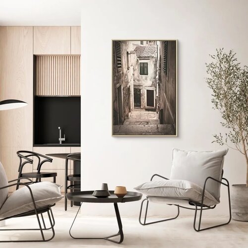  Slika - Retro Alley (1 Part) Vertical 40x60 U prirodnom drvenom okviru Cijene