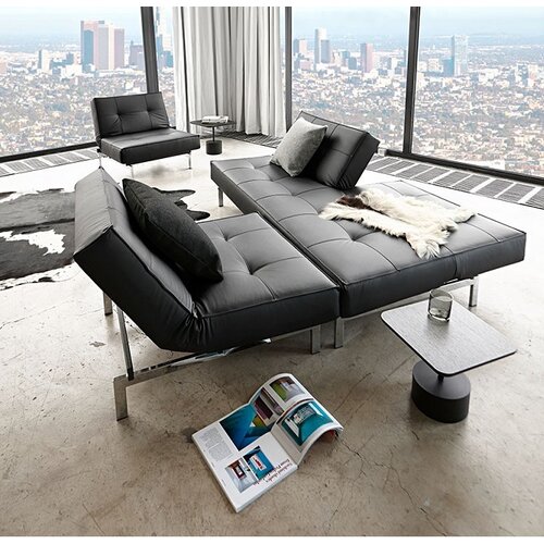 Innovation living Stolica SPLITBACK CHAIR s kromiranim nogicama-Svjetlo plava Cijene