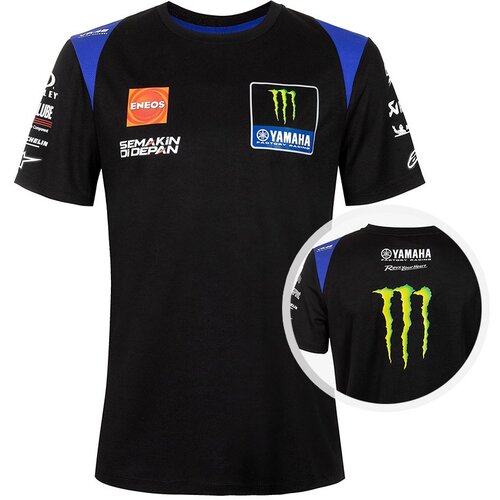 Vr46 mu&amp;scaron;ka Monster Energy Yamaha Team Replica majica Slike