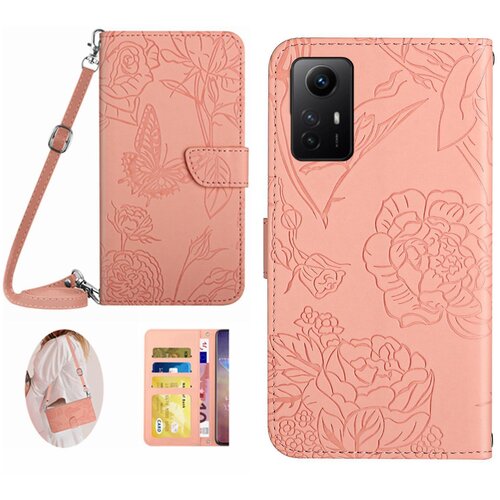 INORCO HT03 za Xiaomi Redmi Note 12S 4G usnjen ovitek za telefon z denarnico na dotik kože, vtisnjen dizajn ovitek z naramnico, (22033632) Cene