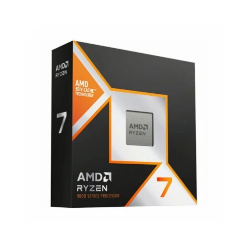 AMD CPU Desktop Ryzen 7 8/16T 9800X3D (5.2GHz,104MB,120W,AM5) box, with Radeon Graphics Slike