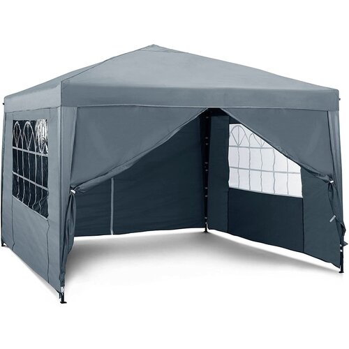 Vonhaus paviljon Pop Up Slate siv z utežmi 2500390 Slike