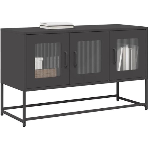 vidaXL TV ormarić crni 100,5x39x60,5 cm hladno valjani čelik Cijene