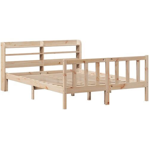 vidaXL Posteljni okvir z vzglavjem 120x200 cm trdna borovina, (21311307) Cene