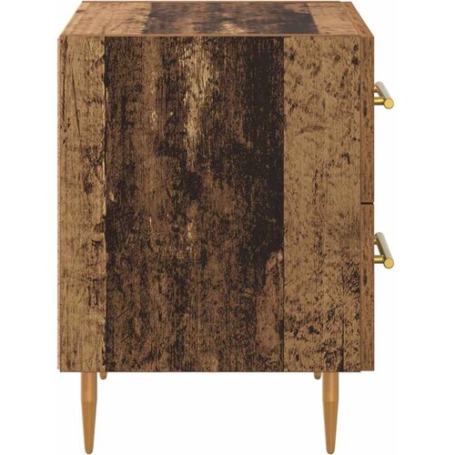  Noćni ormar s ladicama 2 pcs Staro drvo 40 x 35 x 47,5 cm Slike