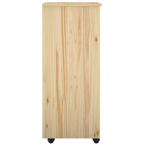  Mobilni ormar Smeđa 34 x 39 x 93 5 cm Čvrsto borovo drvo Slike