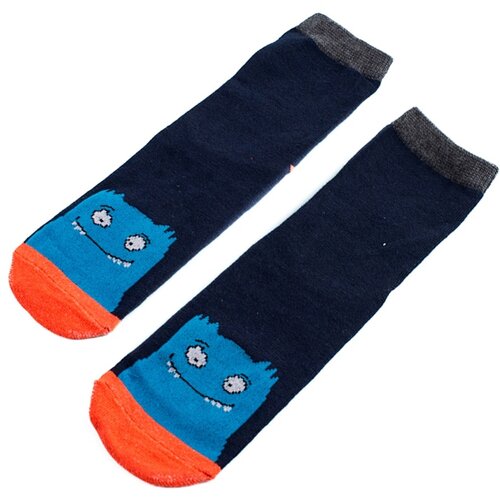 TRENDI Boys&amp;#039; socks navy blue monster Slike