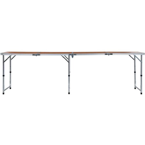 VidaXL Sklopivi stol za kampiranje aluminijski 240 x 60 cm Slike