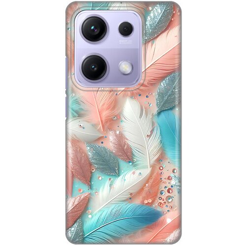  Silikonska maska za Xiaomi Redmi Note 14s Print, Pastel Feathers Cene