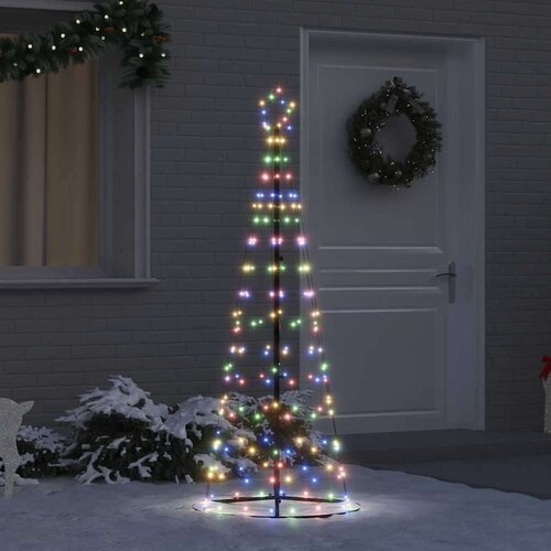 vidaXL LED božično drevesce med 390 LED večbarvno 250 cm elezo Cene