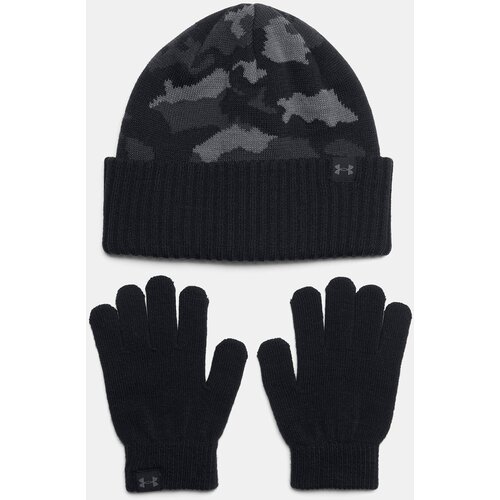 Under Armour Boys' cap B Beanie/Glove Combo-BLK - Boys Slike