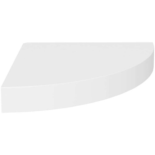 VidaXL Kotne police 2 kosa bele 25x25x3,8 cm MDF Slike