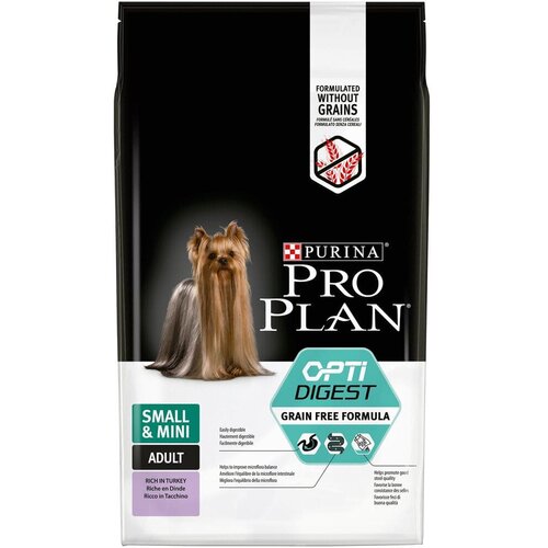 Purina Pro Plan hrana za pse OptiDigest Adult (mali psi) - GRAIN FREE - ćuretina 700g Slike