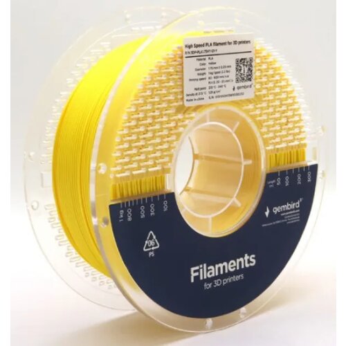 Gembird 3DP-PLA1.75HY-01-Y pla filament velike brzine za 3D štampač 1.75mm, kotur 1KG yellow Cene